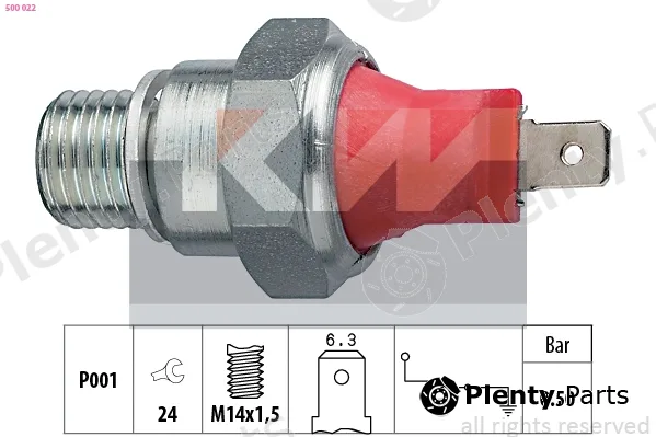 KW 500022 — Oil Pressure Switch Made in Italy - OE Equivalent
