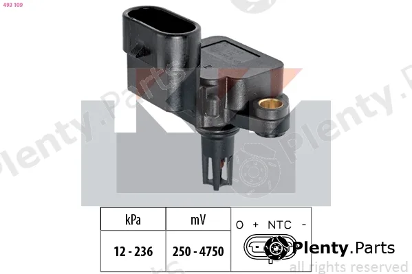 KW 493109 — Air Pressure Sensor, altitude adaption Made in Italy - OE Equivalent