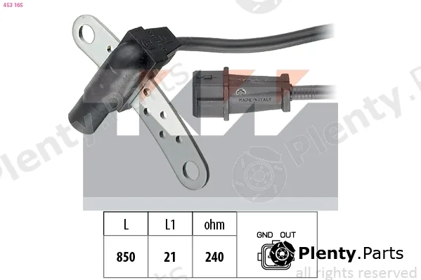 KW 453165 — Sensor, crankshaft pulse Made in Italy - OE Equivalent