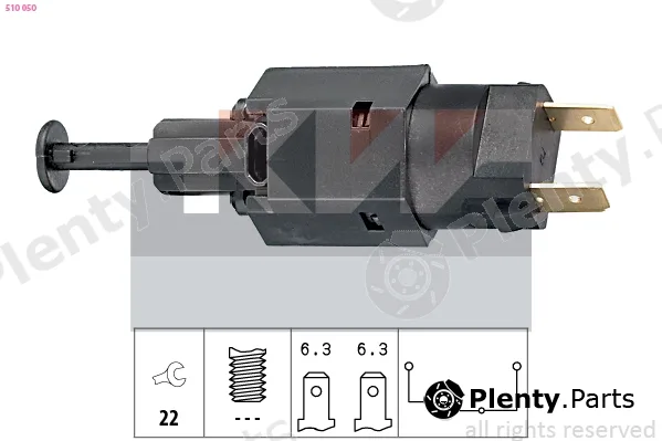 KW 510050 — Stop Light Switch Made in Italy - OE Equivalent