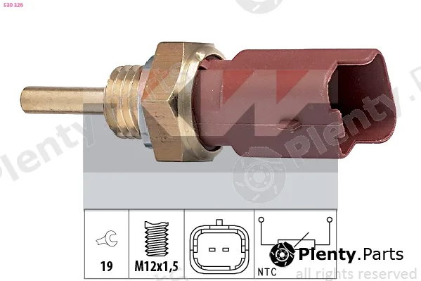 KW 530326 — Sensor, coolant temperature Made in Italy - OE Equivalent