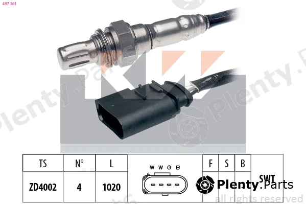 KW 497361 — Lambda Sensor Made in Italy - OE Equivalent