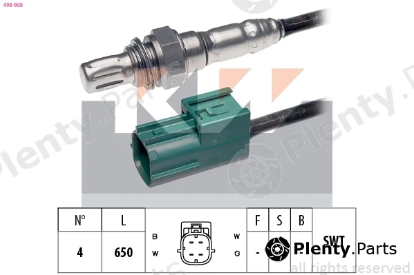 KW 498008 — Lambda Sensor Made in Italy - OE Equivalent