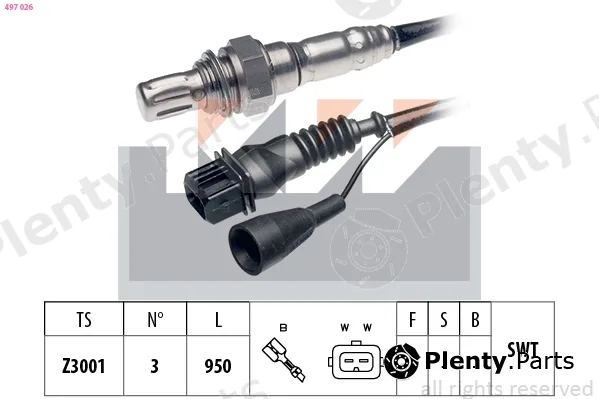 KW 497026 — Lambda Sensor Made in Italy - OE Equivalent