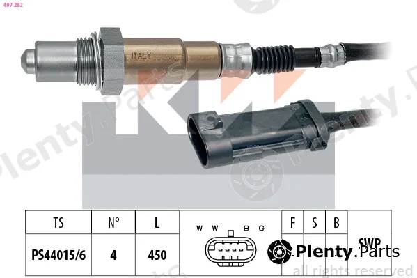 KW 497282 — Lambda Sensor Made in Italy - OE Equivalent