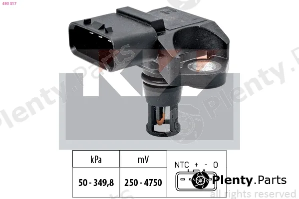 KW 493317 — Air Pressure Sensor, altitude adaption Made in Italy - OE Equivalent