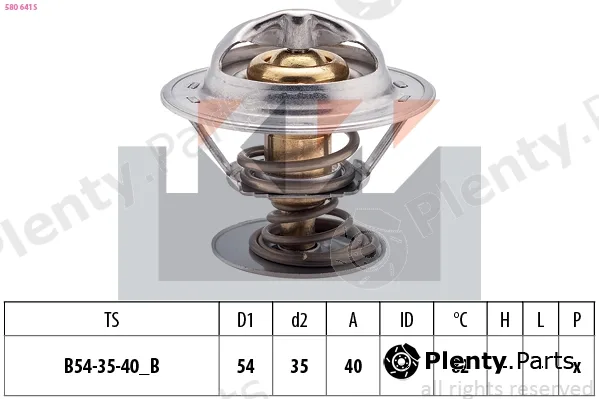 KW 580641S — Thermostat, coolant Made in Italy - OE Equivalent