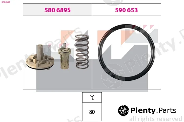 KW 580689 — Thermostat, coolant Made in Italy - OE Equivalent