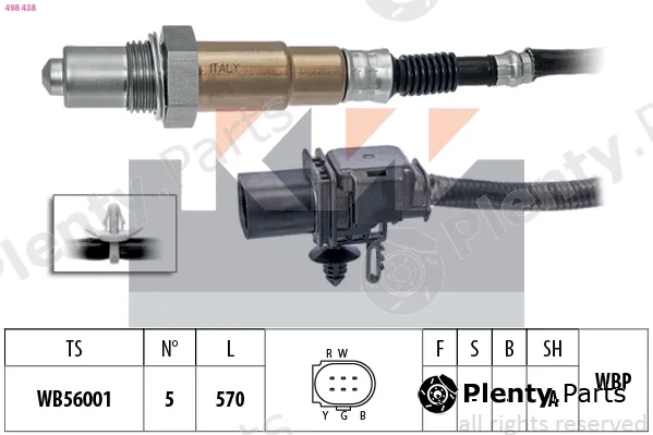 KW 498438 — Lambda Sensor Made in Italy - OE Equivalent