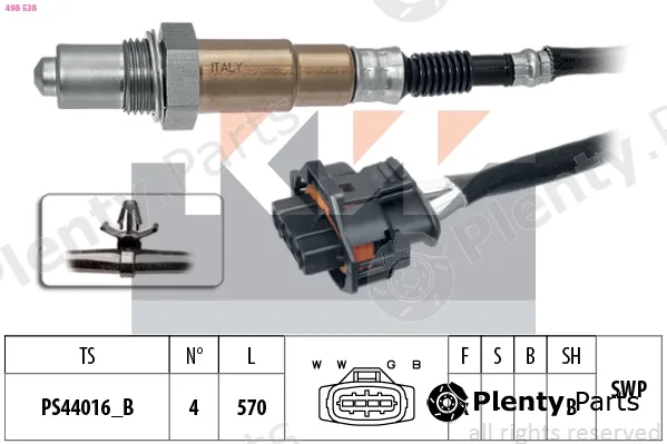 KW 498538 — Lambda Sensor Made in Italy - OE Equivalent