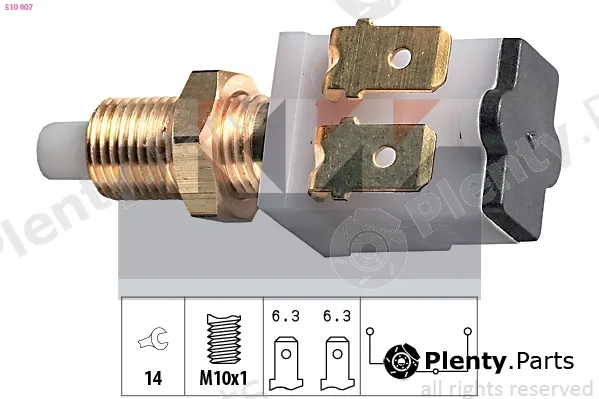 KW 510007 — Stop Light Switch Made in Italy - OE Equivalent