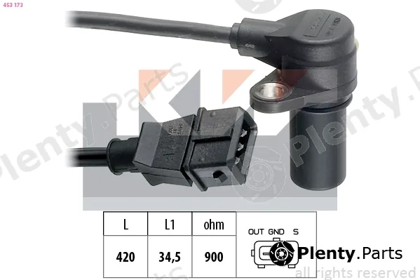 KW 453173 — Sensor, crankshaft pulse Made in Italy - OE Equivalent