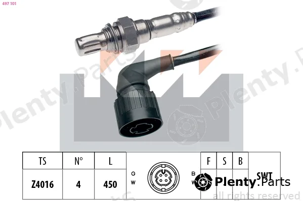 KW 497101 — Lambda Sensor Made in Italy - OE Equivalent