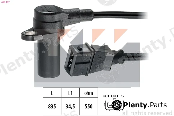 KW 453137 — Sensor, crankshaft pulse Made in Italy - OE Equivalent