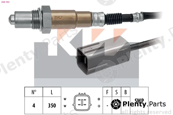 KW 498192 — Lambda Sensor Made in Italy - OE Equivalent