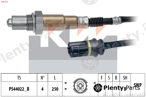 KW 498352 — Lambda Sensor Made in Italy - OE Equivalent