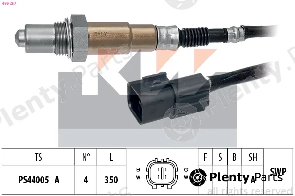 KW 498257 — Lambda Sensor Made in Italy - OE Equivalent