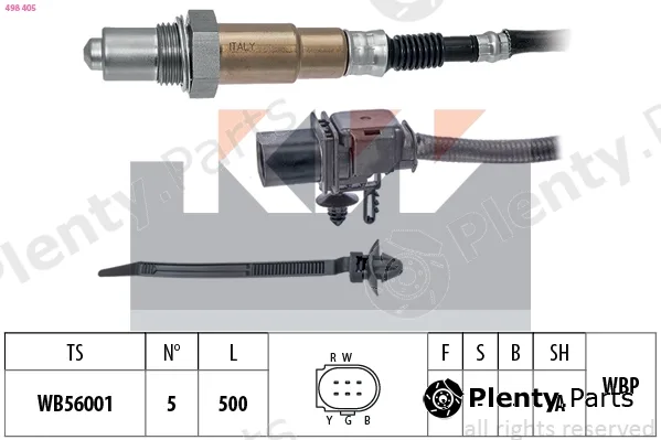KW 498405 — Lambda Sensor Made in Italy - OE Equivalent