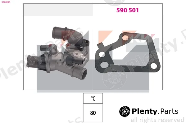 KW 580096 — Thermostat, coolant Made in Italy - OE Equivalent