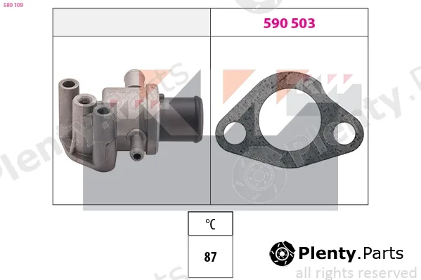 KW 580109 — Thermostat, coolant Made in Italy - OE Equivalent
