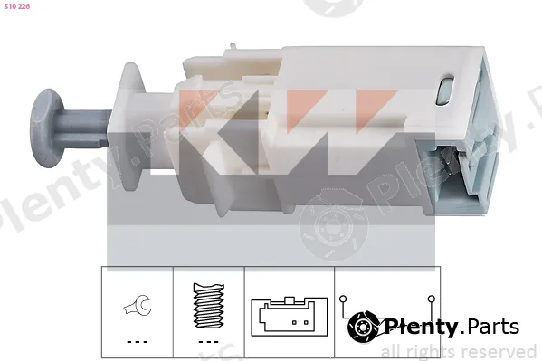 KW 510226 — Switch, clutch control (cruise control) Made in Italy - OE Equivalent