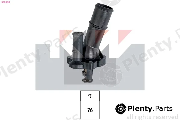 KW 580750 — Thermostat, coolant Made in Italy - OE Equivalent