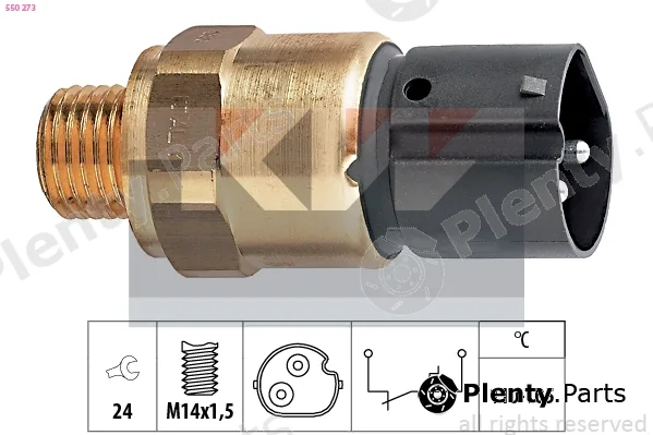 KW 550273 — Temperature Switch, radiator fan Made in Italy - OE Equivalent