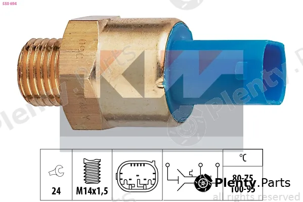KW 550694 — Temperature Switch, radiator fan Made in Italy - OE Equivalent