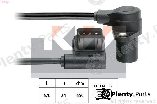 KW 453485 — Sensor, crankshaft pulse Made in Italy - OE Equivalent