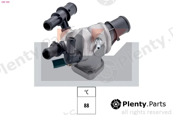 KW 580180 — Thermostat, coolant Made in Italy - OE Equivalent