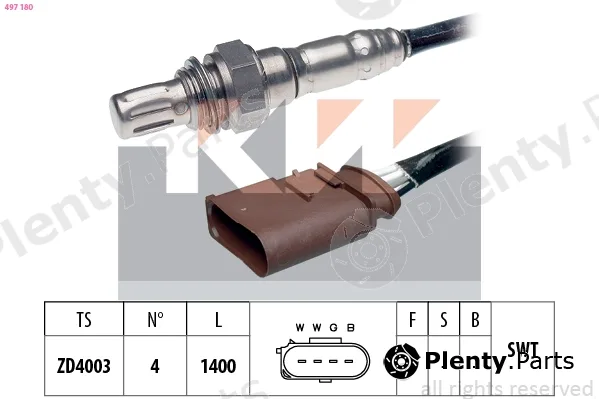 KW 497180 — Lambda Sensor Made in Italy - OE Equivalent