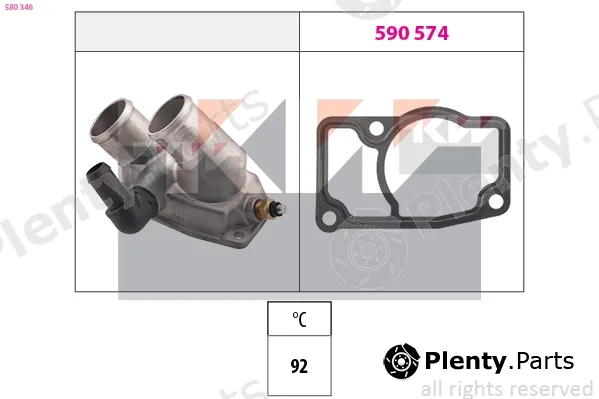 KW 580346 — Thermostat, coolant Made in Italy - OE Equivalent