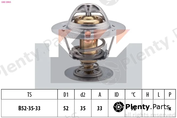 KW 580396S — Thermostat, coolant Made in Italy - OE Equivalent