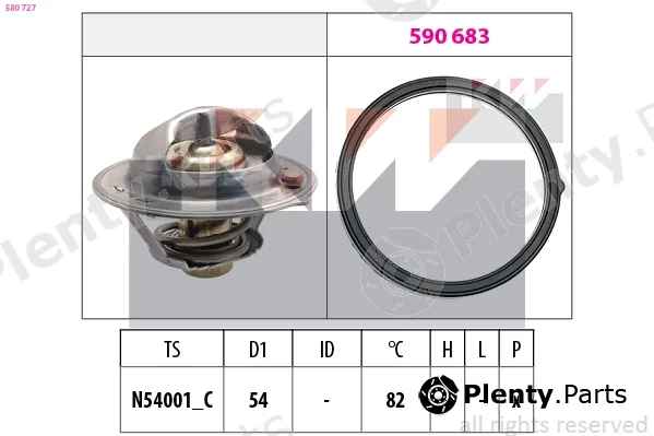 KW 580727 — Thermostat, coolant Made in Italy - OE Equivalent