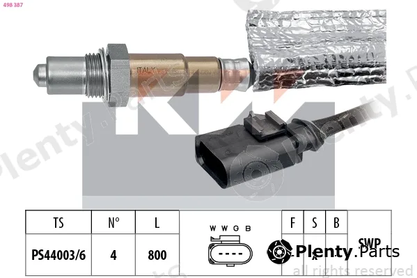 KW 498387 — Lambda Sensor Made in Italy - OE Equivalent
