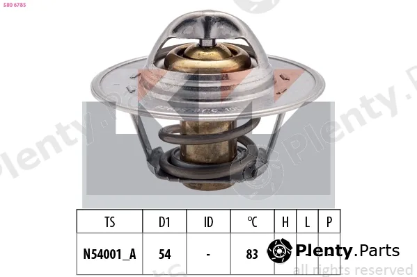 KW 580678S — Thermostat, coolant Made in Italy - OE Equivalent