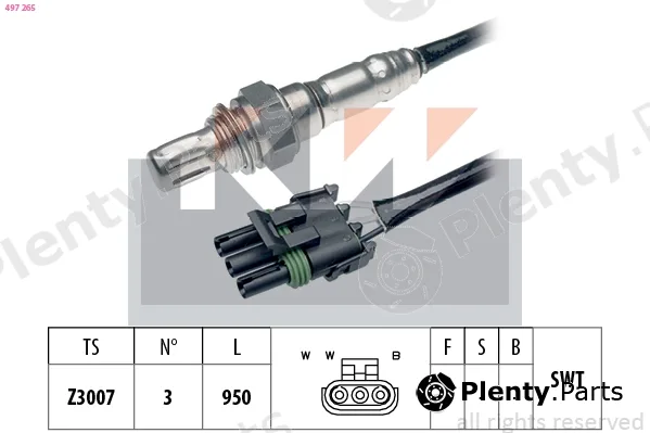 KW 497265 — Lambda Sensor Made in Italy - OE Equivalent