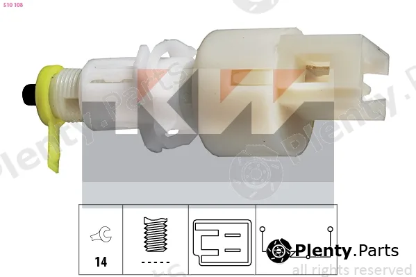 KW 510108 — Stop Light Switch Made in Italy - OE Equivalent