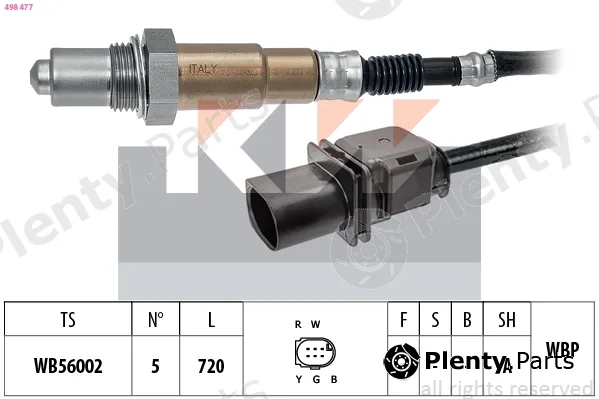 KW 498477 — Lambda Sensor Made in Italy - OE Equivalent