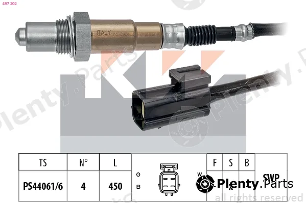 KW 497202 — Lambda Sensor Made in Italy - OE Equivalent