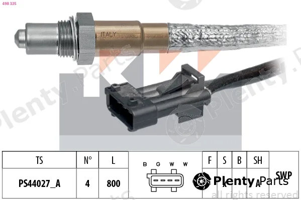 KW 498335 — Lambda Sensor Made in Italy - OE Equivalent
