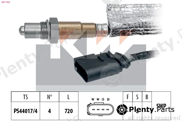 KW 497163 — Lambda Sensor Made in Italy - OE Equivalent