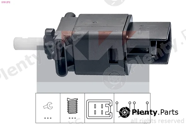KW 510272 — Stop Light Switch Made in Italy - OE Equivalent