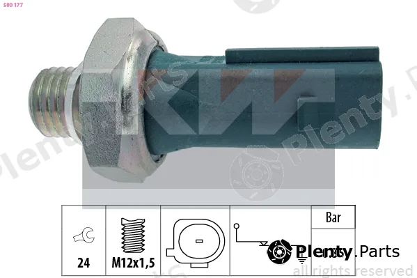 KW 500177 — Oil Pressure Switch Made in Italy - OE Equivalent