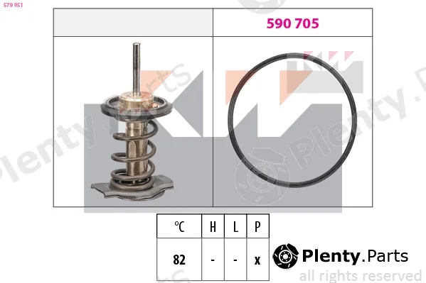 KW 579951 — Thermostat, coolant Made in Italy - OE Equivalent