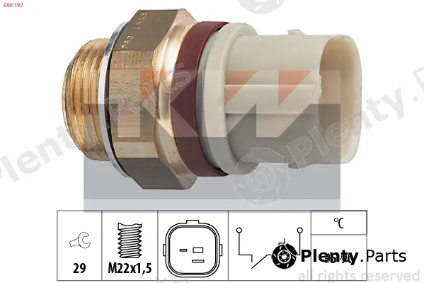 KW 550197 — Temperature Switch, radiator fan Made in Italy - OE Equivalent