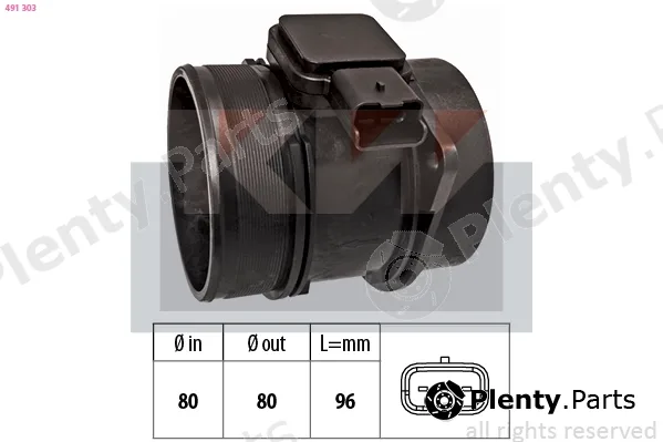 KW 491303 — Mass Air Flow Sensor Made in Italy - OE Equivalent