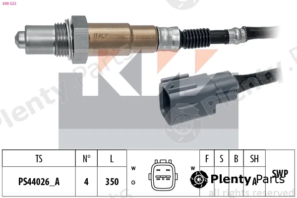 KW 498523 — Lambda Sensor Made in Italy - OE Equivalent