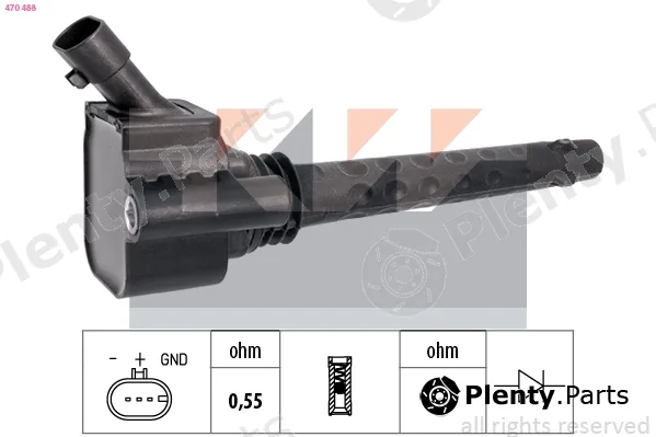 KW 470488 — Ignition Coil Made in Italy - OE Equivalent