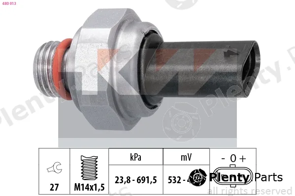 KW 480013 — Sensor, exhaust pressure Made in Italy - OE Equivalent